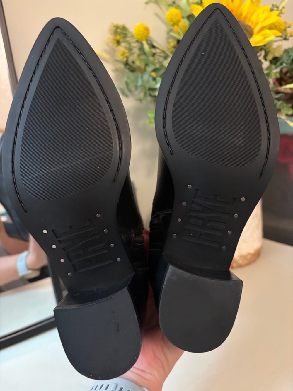 NIB FRYE Sadie Softly Tall Black Leather Boots Size 6.5M - Picture 11 of 12